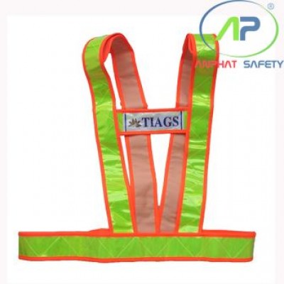 Áo phản quang dây chữ A (Màu xanh chuối)